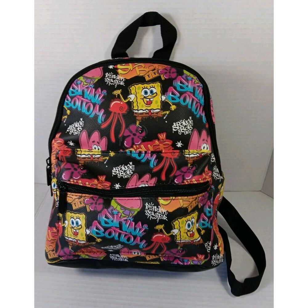 Sponge Bob Square Pants Faux Leather Women's Backpack BioWorld